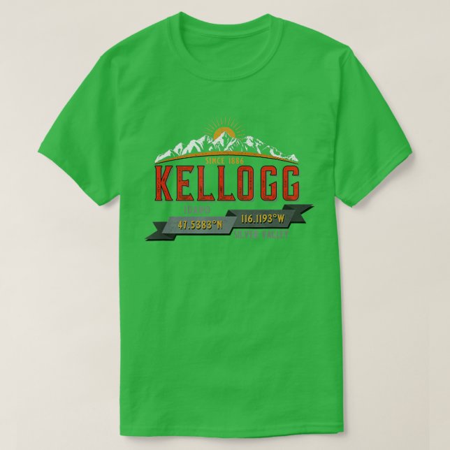 Kellogg Idaho Souvenir  T Shirt (Design framsida)