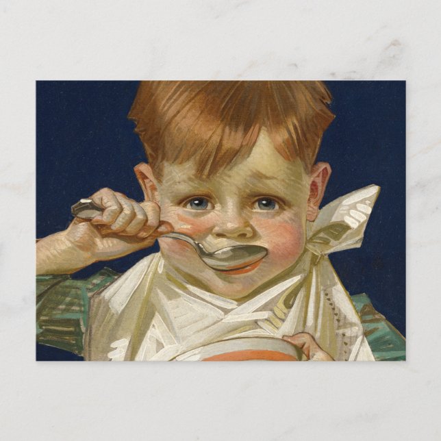 Kellogg's Kids, 1920 by J. C. Leyendecker Vykort (Framsida)