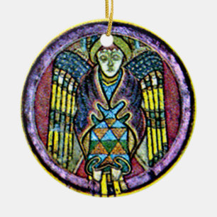 Kells Celtic Angel, irländska julprydnadsföremå Julgransprydnad Keramik