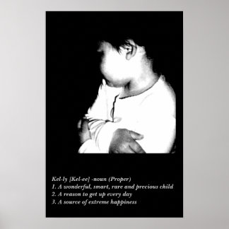 Kelly Charcol Poster