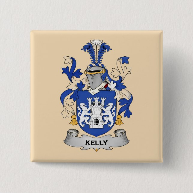 Kelly Coat of Arms Button Knapp (Framsida)