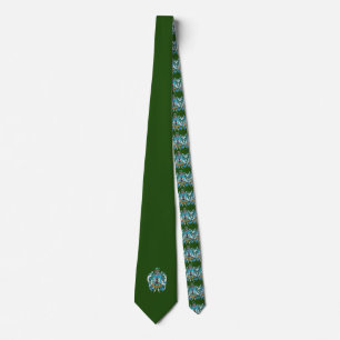 Kelly Family Crest/Jacka av Arm Tie - Hand plockad Slips