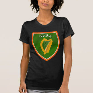 Kelly Family Crest Kelly namn Irish Flagga Tee