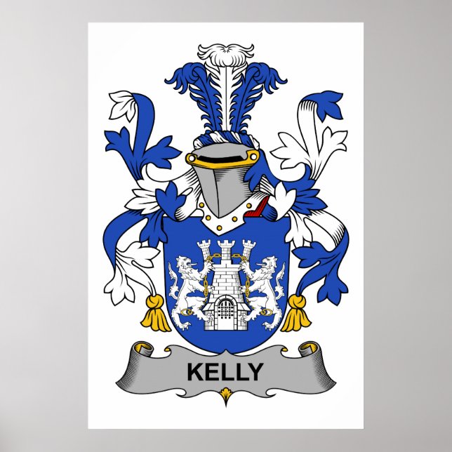 Kelly Family Crest Poster (Framsidan)
