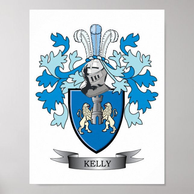 Kelly Family Crest Poster (Framsidan)