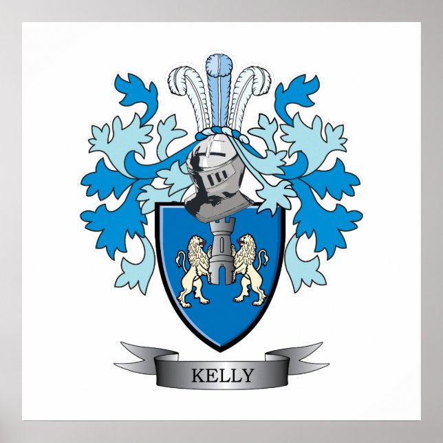 Kelly Family Crest Poster (Framsidan)