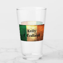 Kelly Family Namn på Irish Flagga