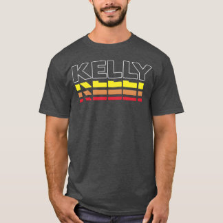 Kelly Förnamn Rolig Vintage Solnedgång Kelly vinta T Shirt