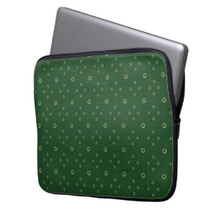 Kelly Green Gyllene Zinnia Sol Laptop Fodral