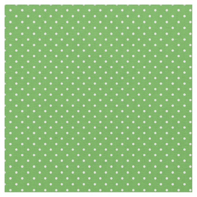 Kelly Green Små Prickar Tyg (Närbild)