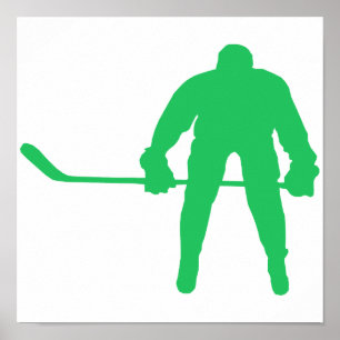 Kelly grön ishockey poster