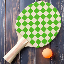 Kelly Grön & Kräm Schackrutig Pingisracket