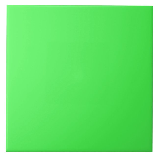 Kelly Grönt Bright Vår Neon 2015 Färg Trend Kakelplatta (Framsidan)