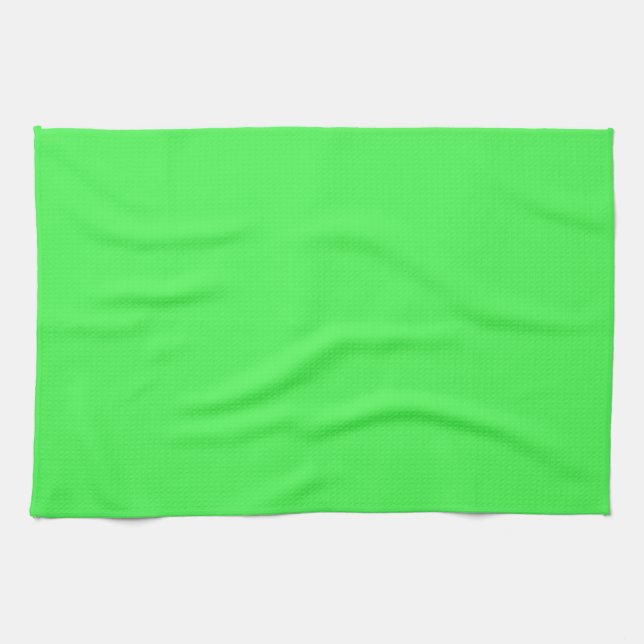 Kelly Grönt Bright Vår Neon 2015 Färg Trend Kökshandduk (Horisontell)