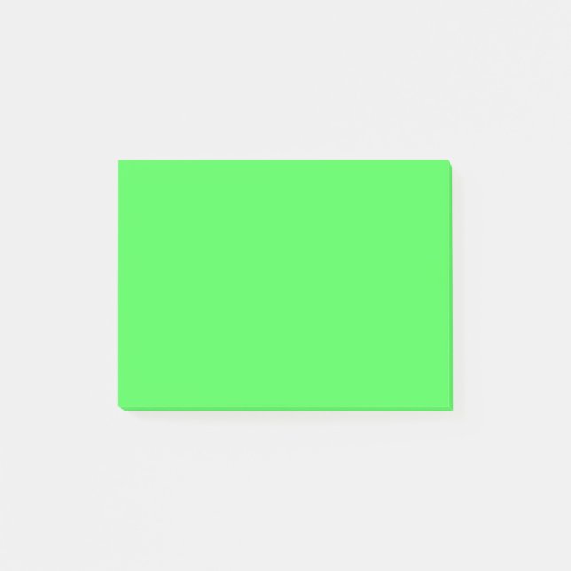Kelly Grönt Bright Vår Neon 2015 Färg Trend Post-it Block (Framsida)