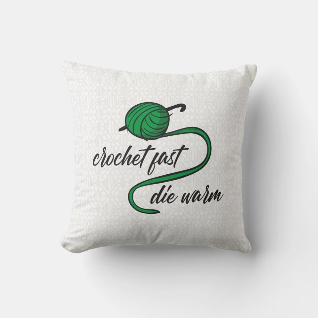 Kelly Grönt Crochet Fast, Die Warm Kudde (Framsida)