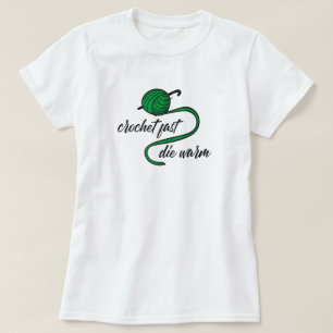 Kelly Grönt Crochet Fast, Die Warm T-Shirt