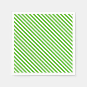 Kelly Grönt Diagonal Rand Pappra Napkins Pappersservett