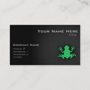 Kelly Grönt Frog Visitkort