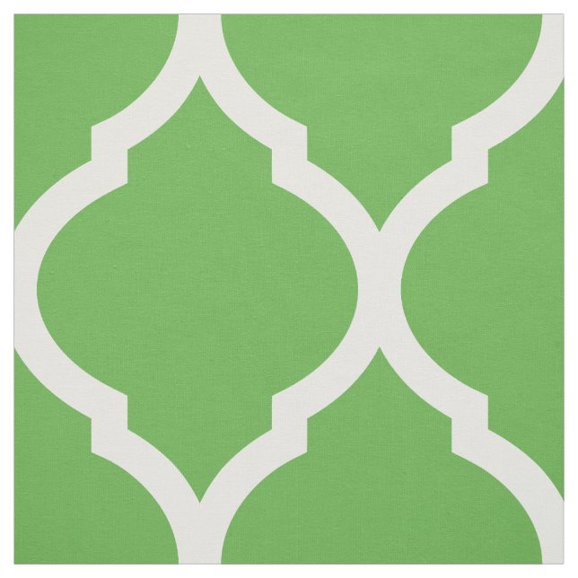 Kelly Grönt Moroccan Quatrefoil Large  Tyg (Provkarta)