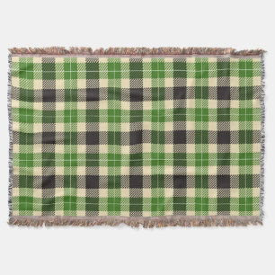Kelly Grönt och Black Tartan Play Filt