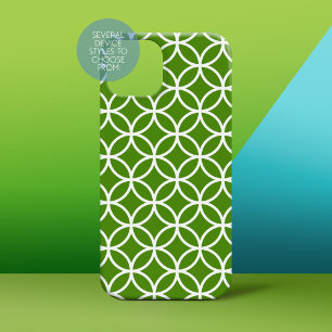 Kelly Grönt och White Modern Geometric Mönster