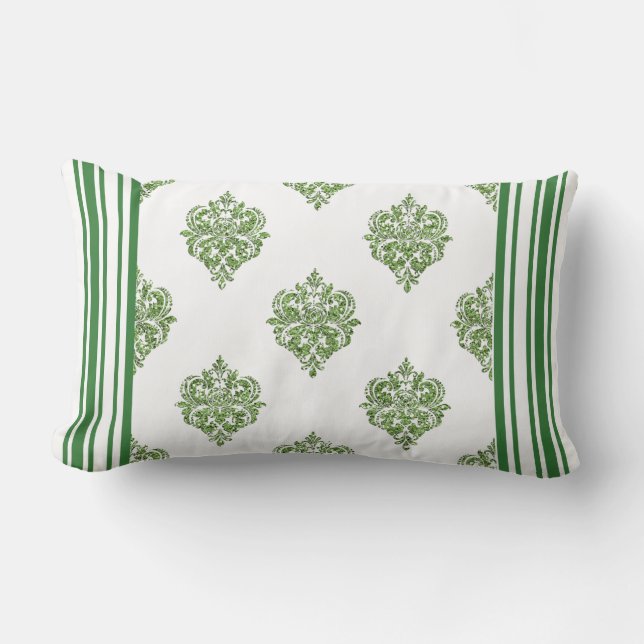 Kelly Grönt?Olive Glitter Rand Reversible Pillow Lumbarkudde (Framsida)