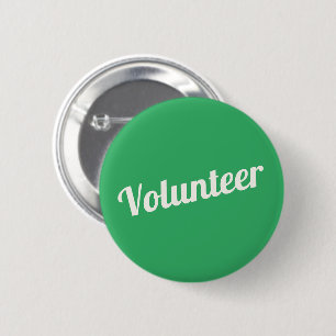 Kelly Grönt Pin-back Volunteer Buttons Knapp