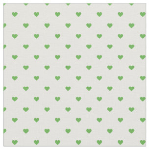 Kelly Grönt Polka Dot Hearts Tyg