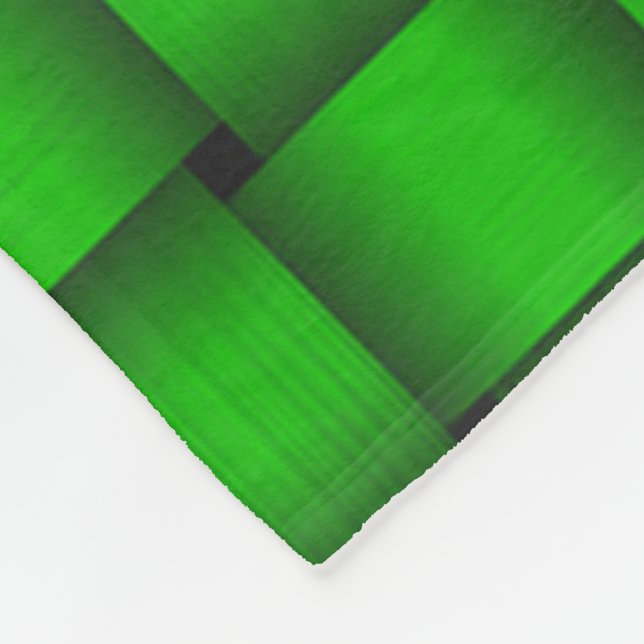 Kelly Grönt Ribbon Fleece Blanket (Hörn)