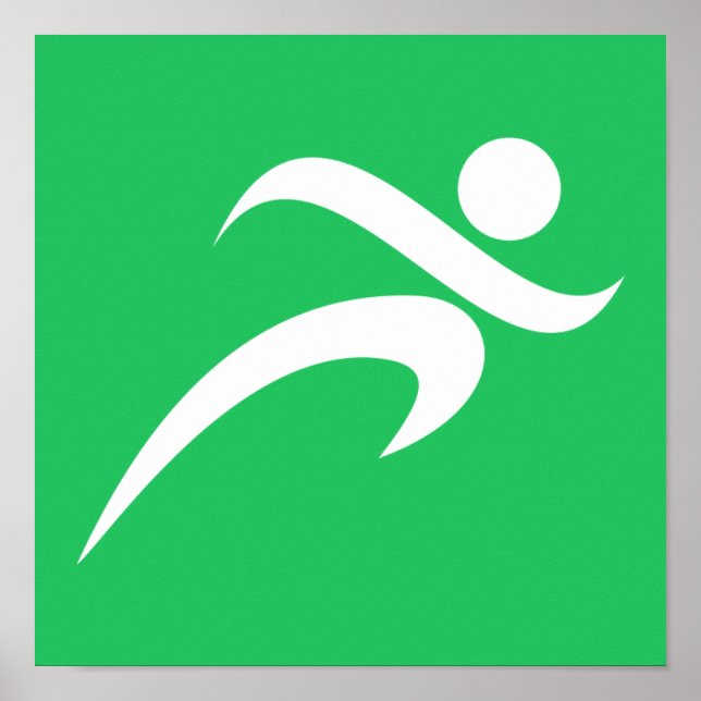 Kelly Grönt Running Poster (Framsidan)