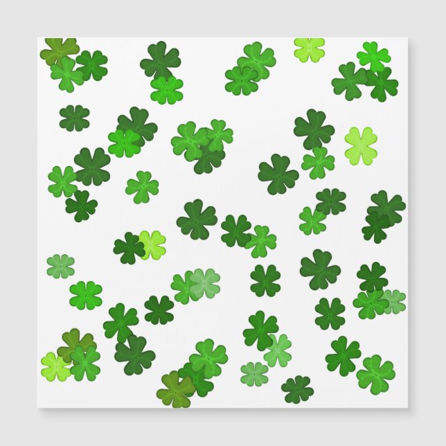 Kelly grönt "Shamrocks Falling" (Framsida)