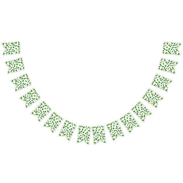 Kelly grönt "Shamrocks Falling" Vimplar (Alla)