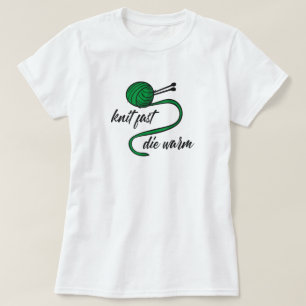 Kelly Grönt Sticka Fast, Die Warm T-Shirt