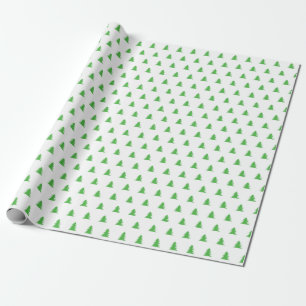 Kelly Grönt Stil jul, minimalistisk Gräs Träd Presentpapper