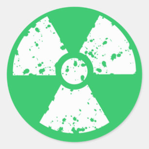 Kelly Grönt Toxic Slösar Runt Klistermärke