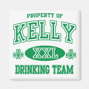 Kelly irländskt dricka lag magnet