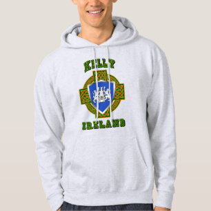 Kelly/O'Kelly Irish Shield w/Celtic Kor Hoodie