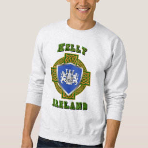 Kelly/O'Kelly Irish Shield w/Celtic Kor Lång Ärmad Tröja
