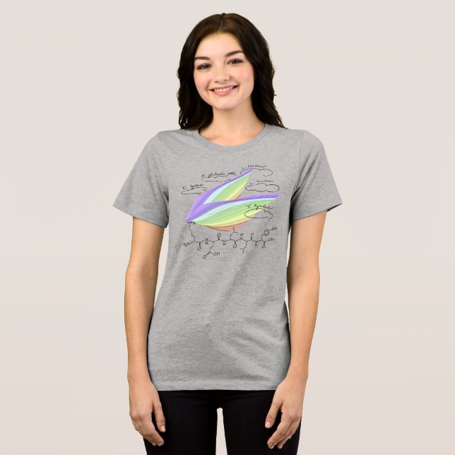 KELLY peptid, AUC tema, anpassad text, ljus T Shirt (Framsida Full)