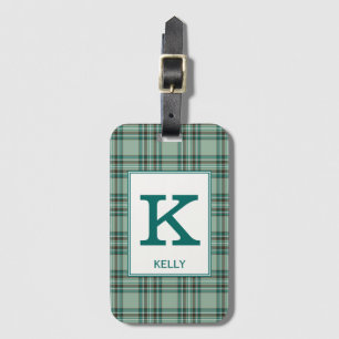 Kelly Tartan Mint Grönt Play Mönster Bagagebricka
