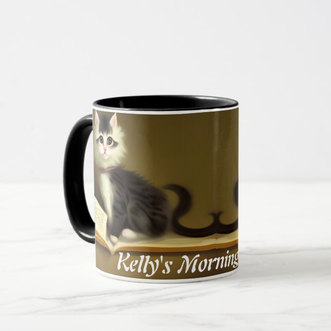 Kelly's God morgon Coffee Personlig Anpassade Mugg (Framsida vänster)