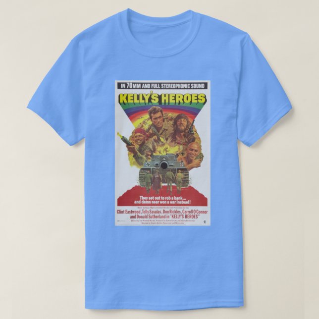Kellys Heroes hänvisade T Shirt (Design framsida)