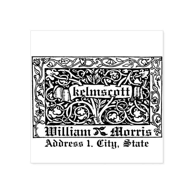 Kelmscott av Willaim Morris 1891 Stämpel (Tryck)