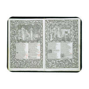 "Kelmscotten Chaucer" som publiceras 1896 av Kelen Magnet