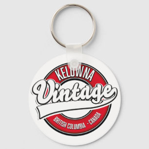 Kelowna British Columbia Kanada logotyp Nyckelring