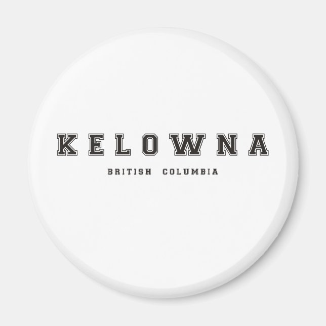 Kelowna British Columbia Magnet (Framsidan)