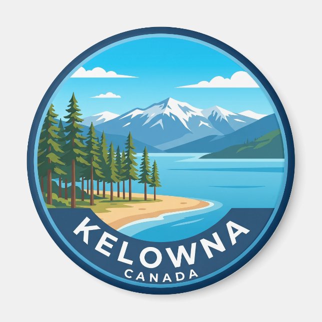 Kelowna Kanada Magnet (Framsidan)