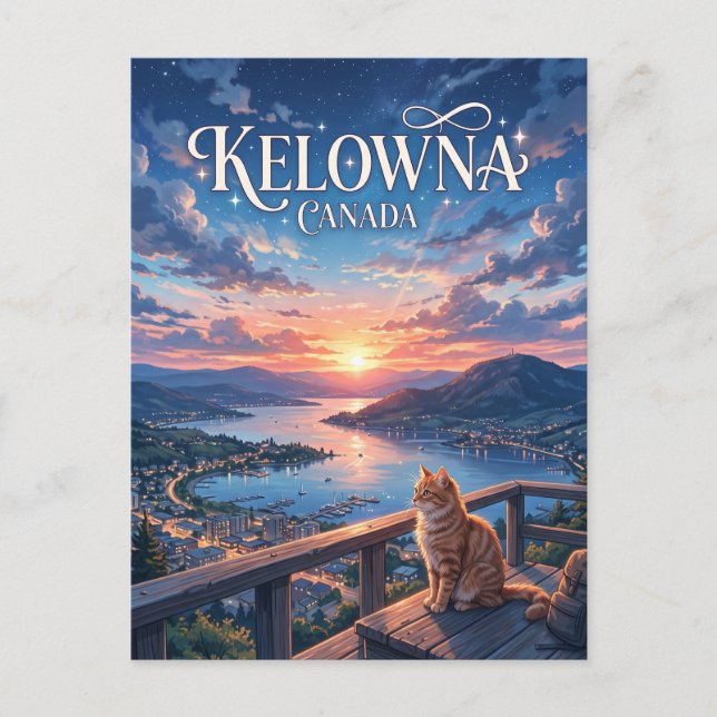 Kelowna Kanada Vykort (Framsida)
