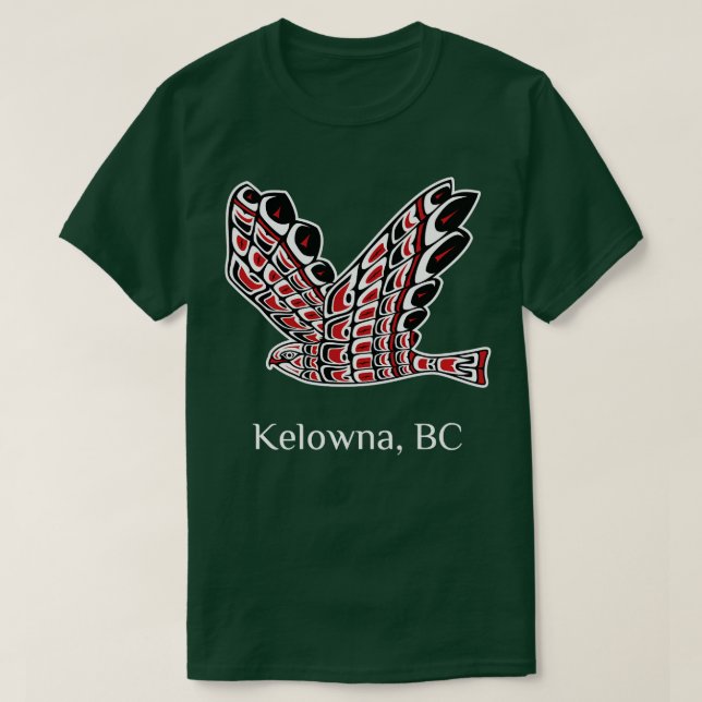 Kelowna Redail Hawk Native Bird of Be Art Long T Shirt (Design framsida)